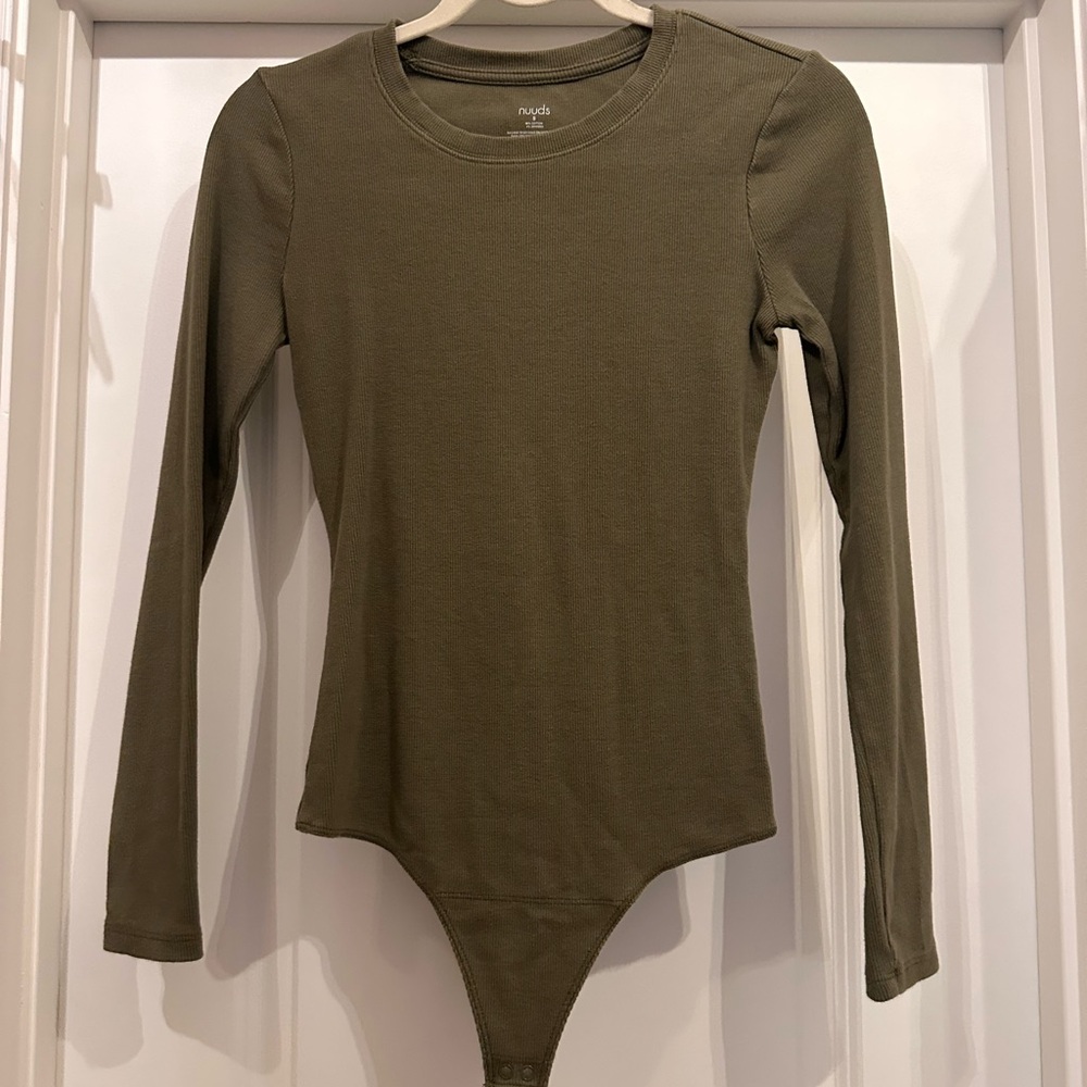 NUUDS Olive Long Sleeve Bodysuit